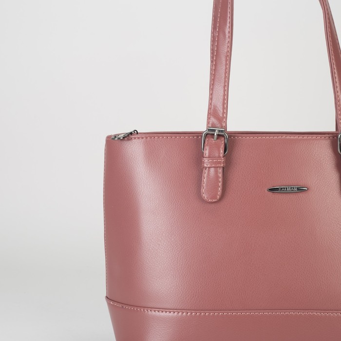 Сумка женская, отдел с перегородкой на молнии, наружный карман, цвет красный