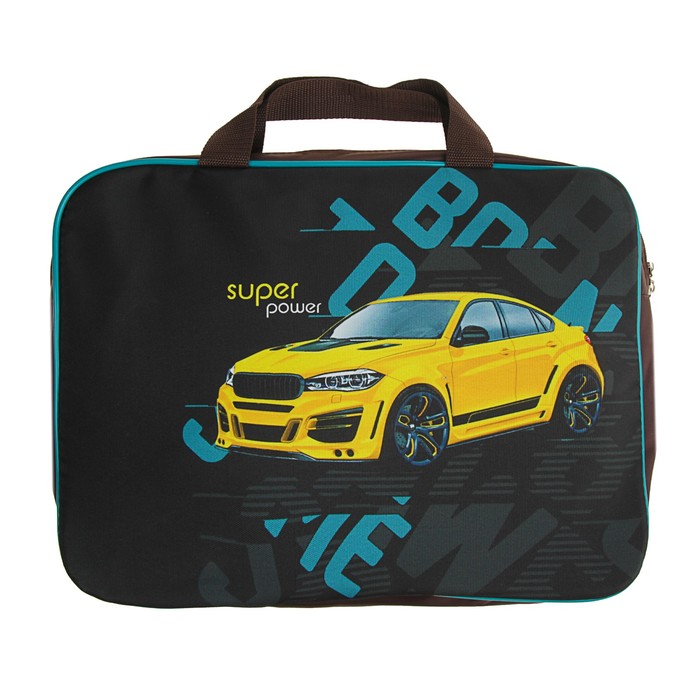 Папка с ручками текстиль А4 70 мм 370*270 Luris "Авто"