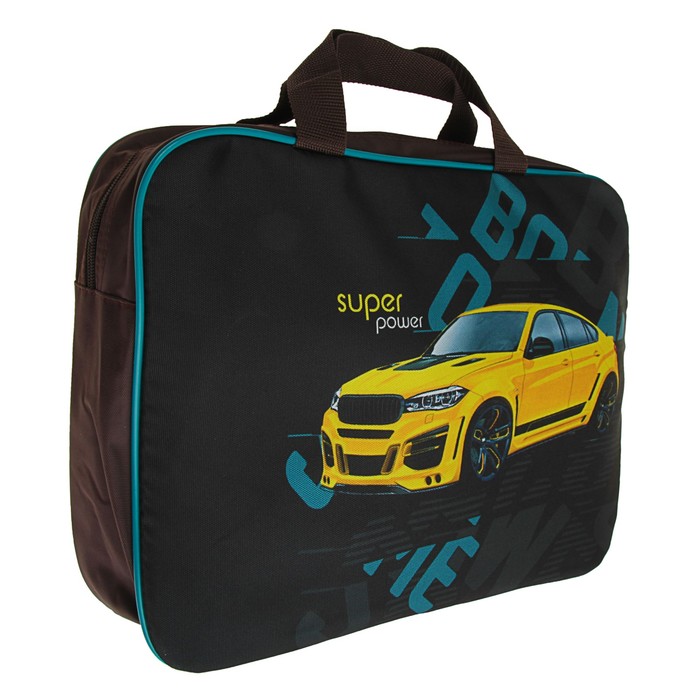 Папка с ручками текстиль А4 70 мм 370*270 Luris "Авто"