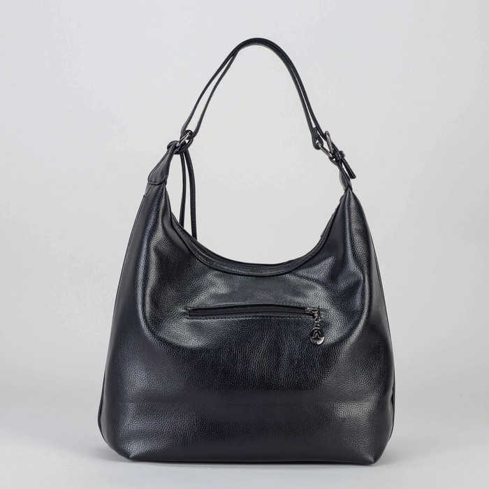 Сумка женская, отдел с перегородкой на молнии, наружный карман, цвет чёрный