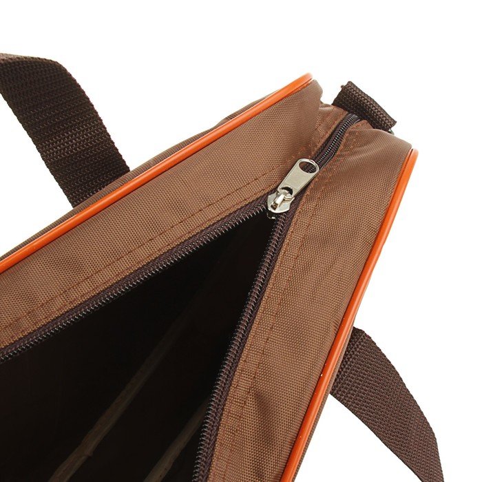 Папка с ручками текстиль А3, 70 мм, 370х270 мм, плечевой ремень Luris для мальчика «Робот»