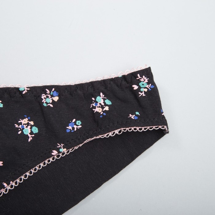 Комплект нижнего белья (бюстальтер, трусы) 6686 цвет чёрный, 75С (факт 85B), р-р 44-46 (L)