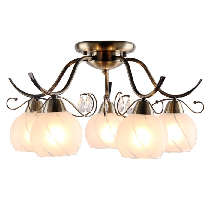 Люстра "Classica" 5х60W E14 бронза 50х50х28см.