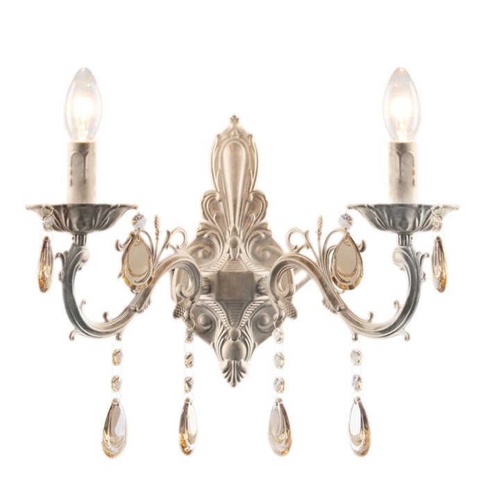 Бра "Rafaelo" 2х60Вт E14 бежевый 38х19х34см.