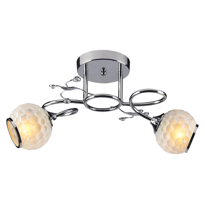 Люстра "Angle" 2х60Вт E27 хром 28х18х19см.