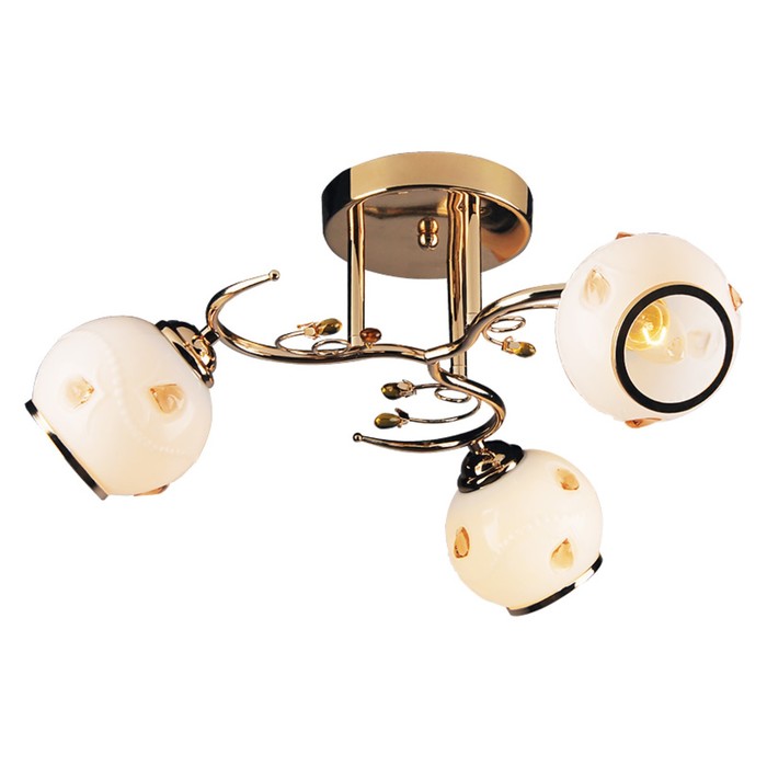 Люстра "Moldi" 3х60W E27 золото 50х50х23см.