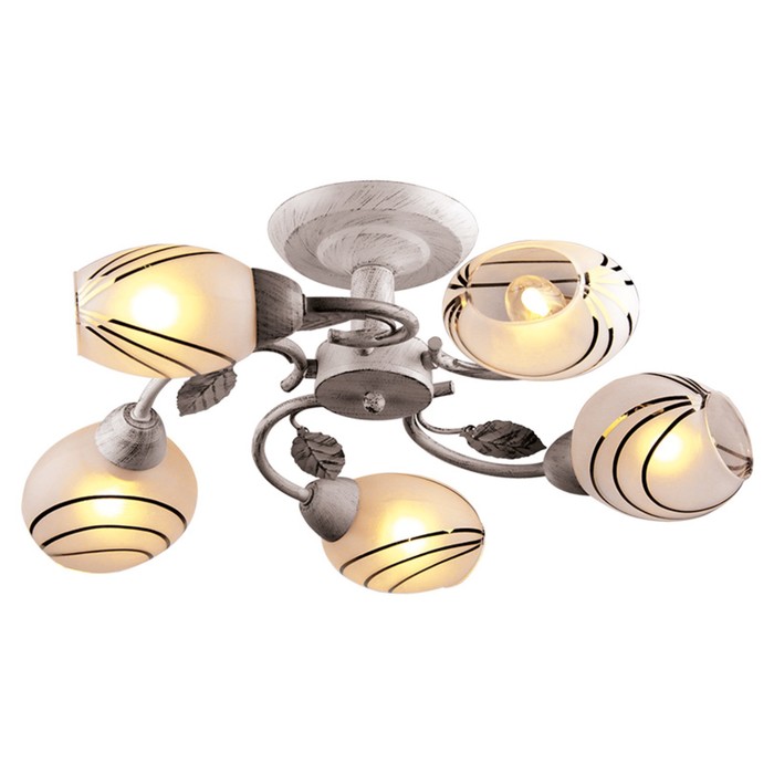 Люстра "Bili" 5х60Вт E27 белый 60х60х16см.