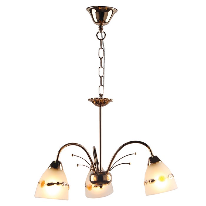 Люстра "Geneva" 3х60Вт E14 золото 45х45х66см.