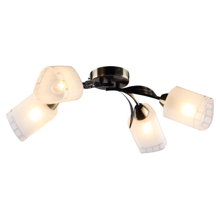 Люстра "Kotika" 4х60W E14 бронза 55х35х16см.