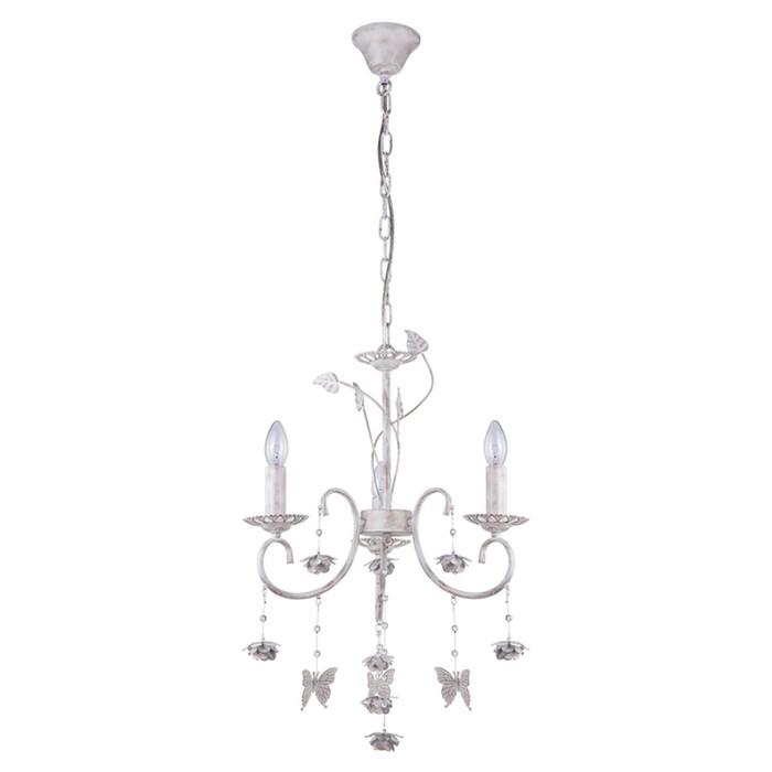 Люстра "Princes" 3х60Вт E14 белый 68х68х80см.