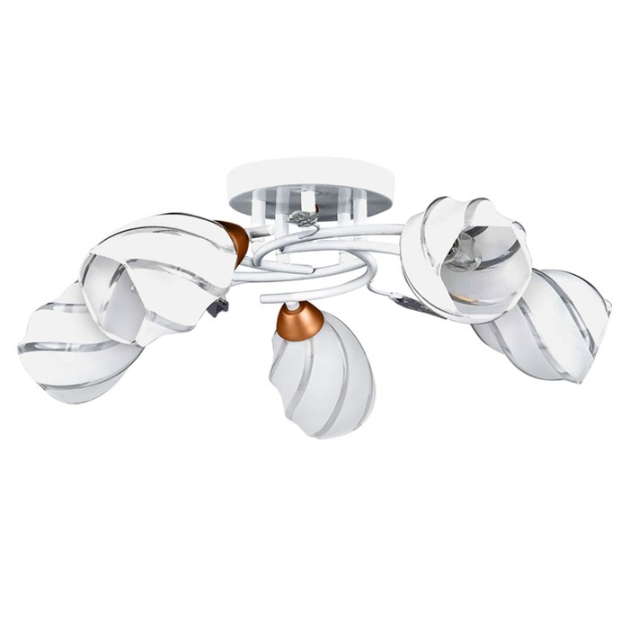 Люстра "Linci" 5х60W E14 белый 64х64х20см.