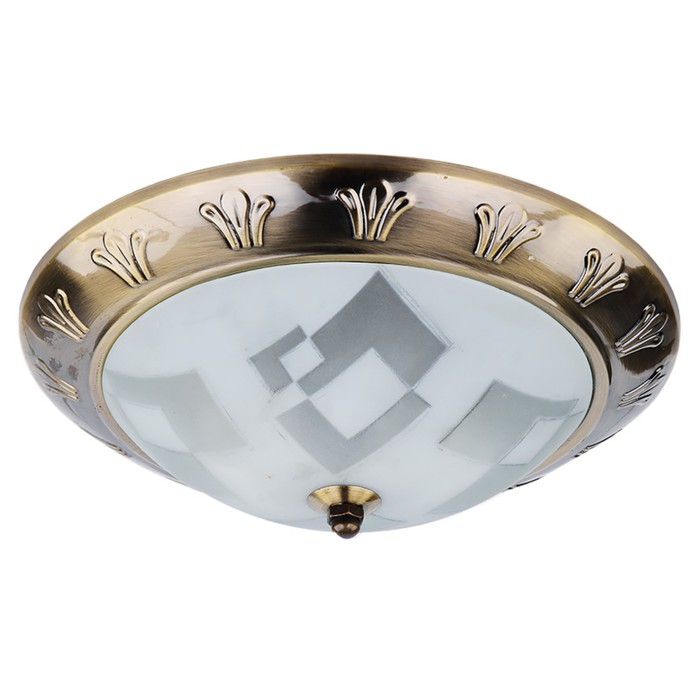 Светильник "OREON" 2х60W E27 бронза 28х28х9см