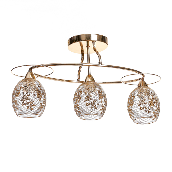 Люстра "Sidney" 3х60Вт E14 золото 59х23см.
