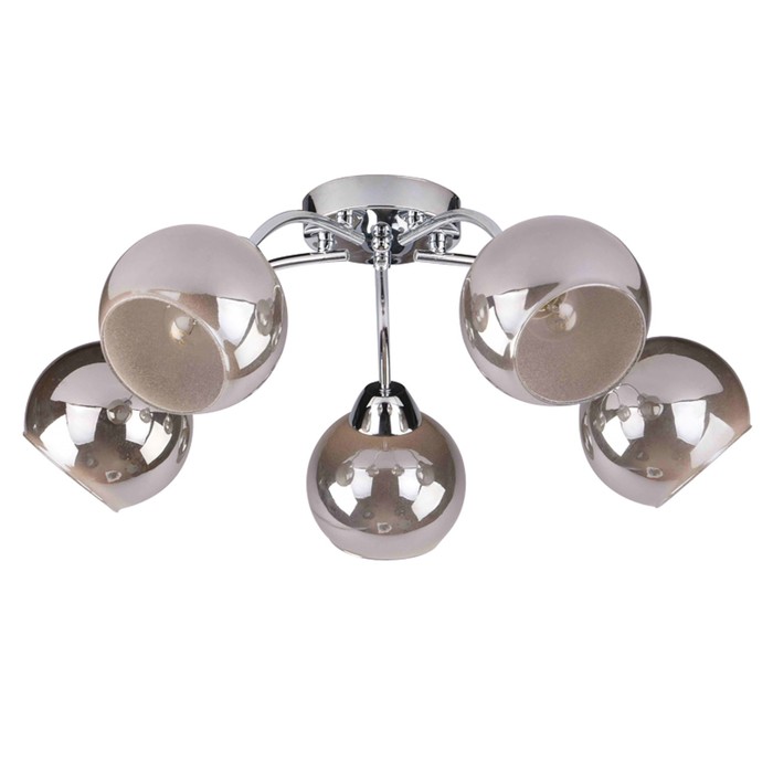 Люстра "Aura" 5х40Вт E27 хром 55х55х23см.