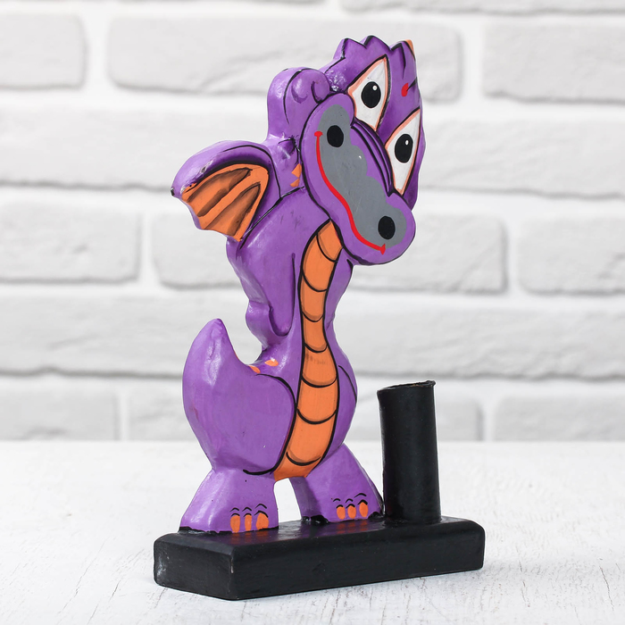 Подставка под ручки и карандаши "Дракон" дерево 17х5,5х18 см