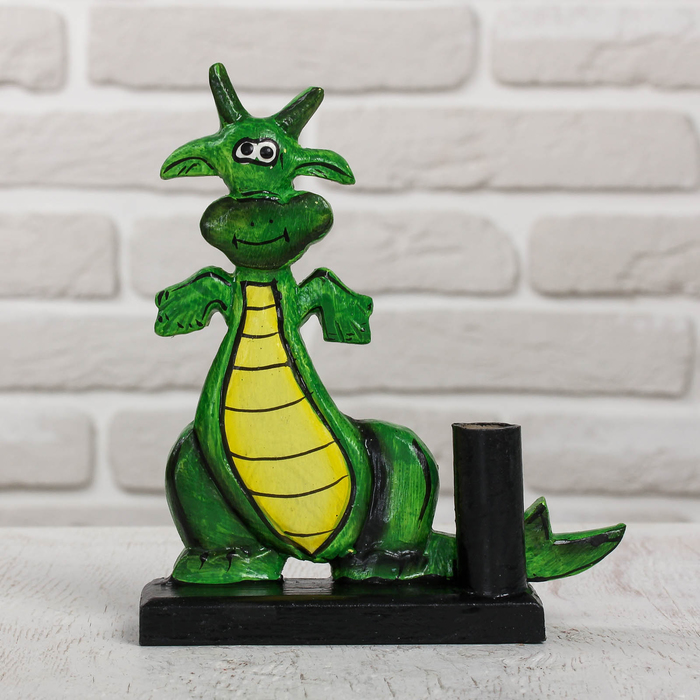 Подставка под ручки и карандаши "Дракон" дерево 17х5,5х18 см