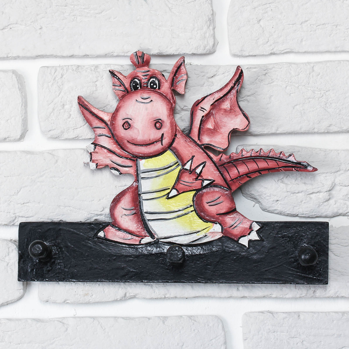 Декоративные крючки "Дракон" дерево 20х5х18,5