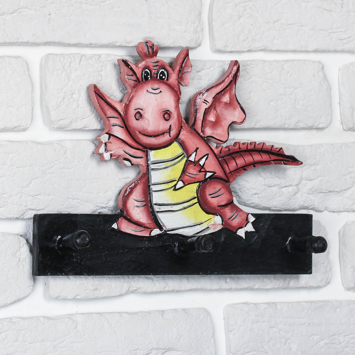 Декоративные крючки "Дракон" дерево 20х5х18,5