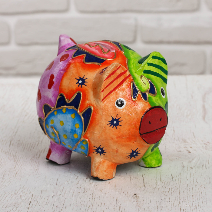 Копилка дерево "Свинка" 13х10х12 см