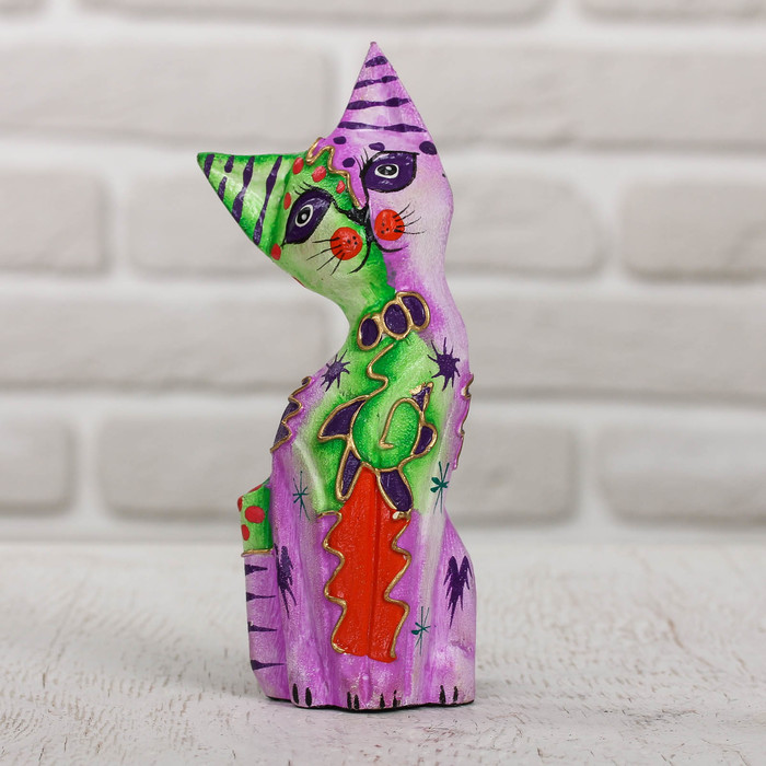 Сувенир дерево "Кошка" 6х3х15 см