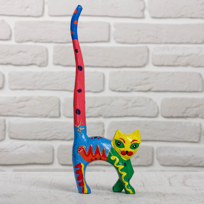 Сувенир дерево "Кошечка" 11х3,5х30 см МИКС