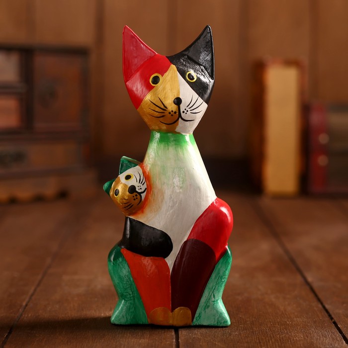 Сувенир дерево "Пара кошек" 9х3х19 см