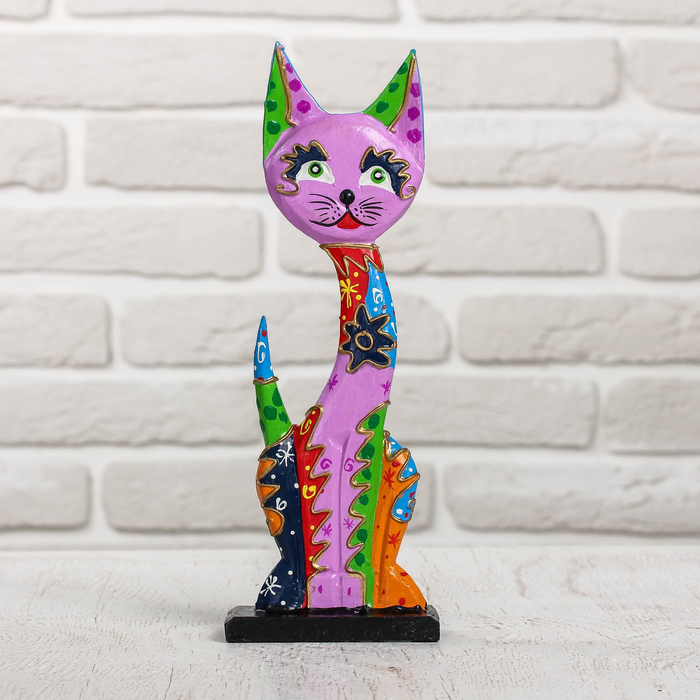 Сувенир дерево "Кошка" 8х5х26 см