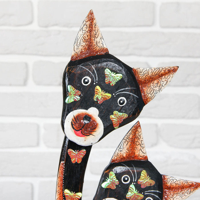 Сувенир дерево "Три кошки" 25х8х65 см