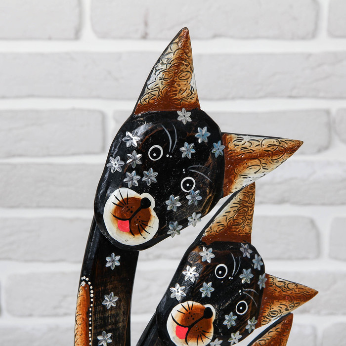 Сувенир дерево "Три кошки" 25х8х65 см