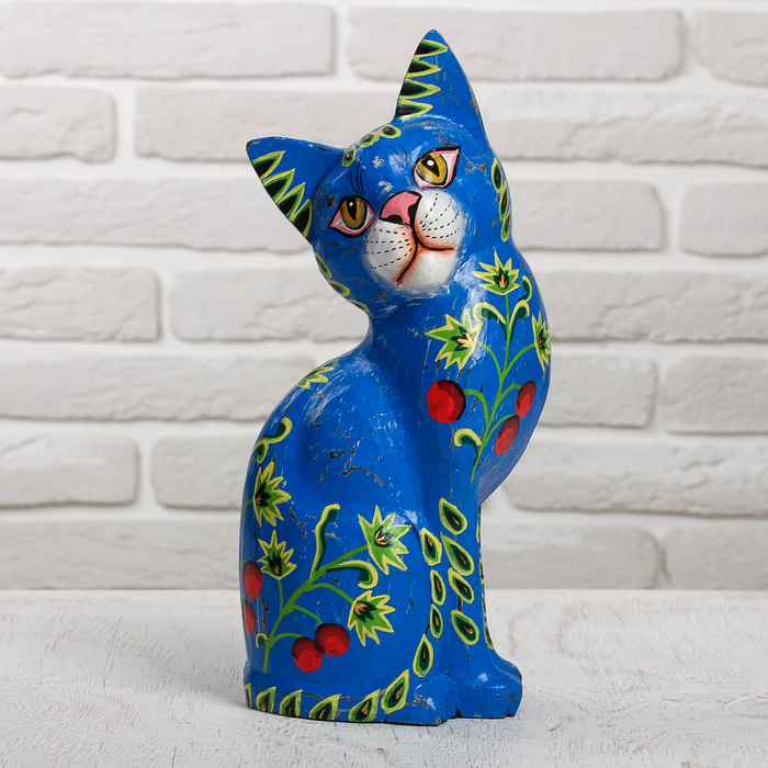 Сувенир дерево "Кошка" 14х9х30 см