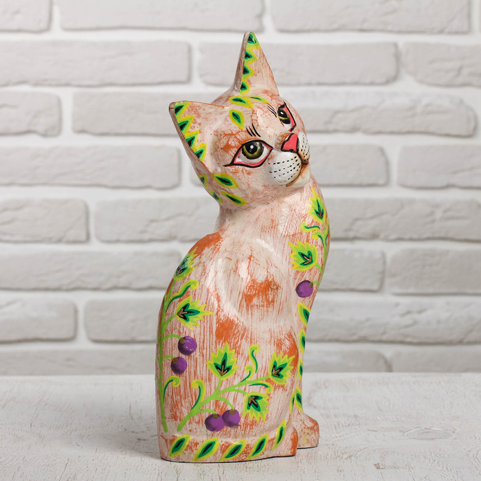 Сувенир дерево "Кошка" 14х9х30 см