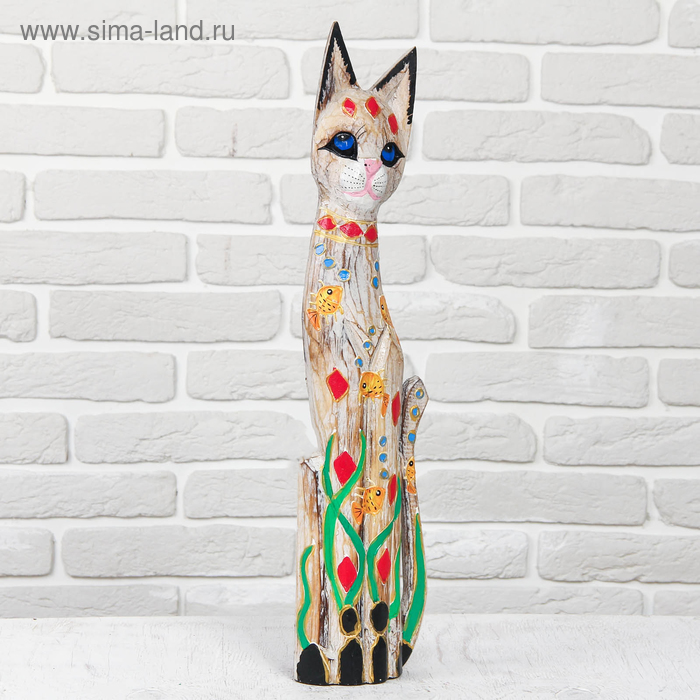 

Сувенир дерево "Кошечка" 17х7х60 см, МИКС