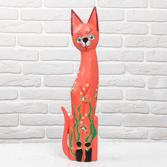 Сувенир дерево "Кошечка" 17х7х60 см