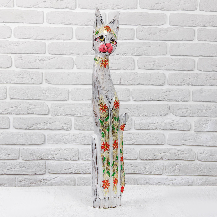Сувенир дерево "Кошка" 18х7х80 см
