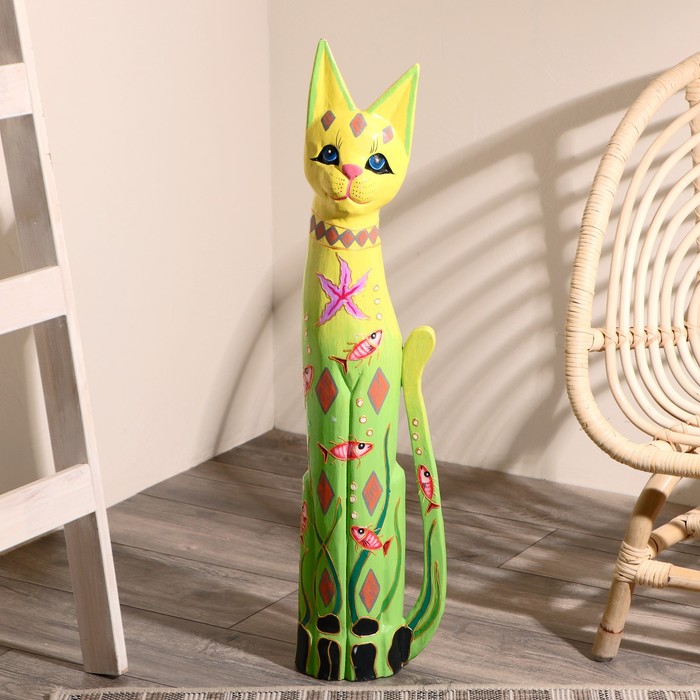 Сувенир дерево "Кошка" 18х7х80 см