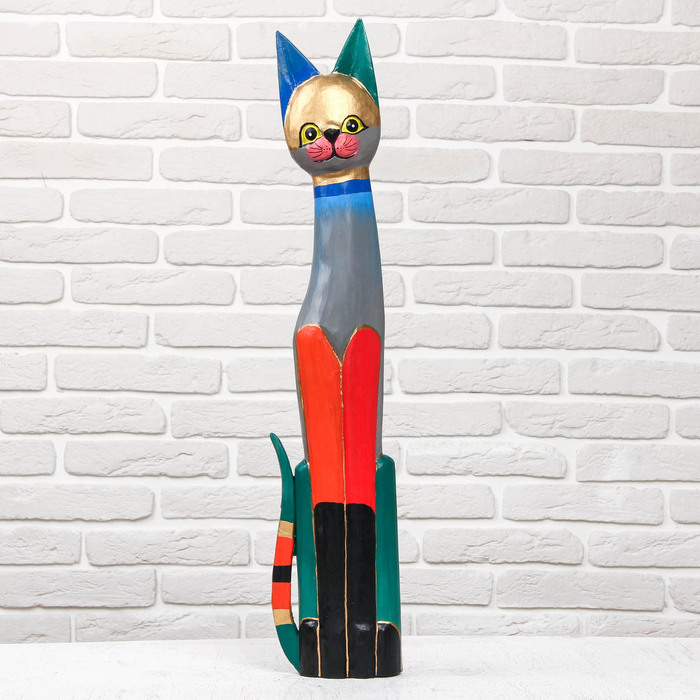 Сувенир дерево "Кошка" 18х7х80 см