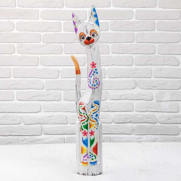 Сувенир дерево "Кошка" 18х7х80 см