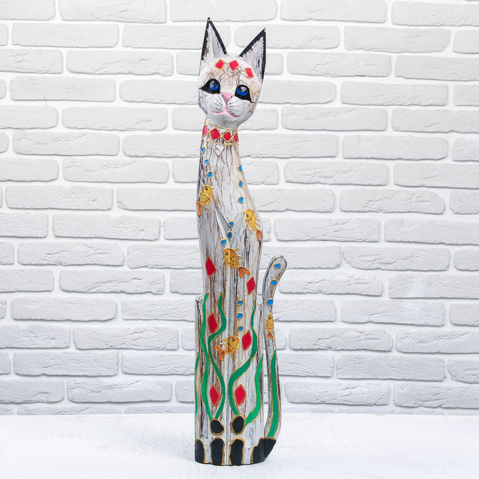 Сувенир дерево "Кошка" 18х7х80 см