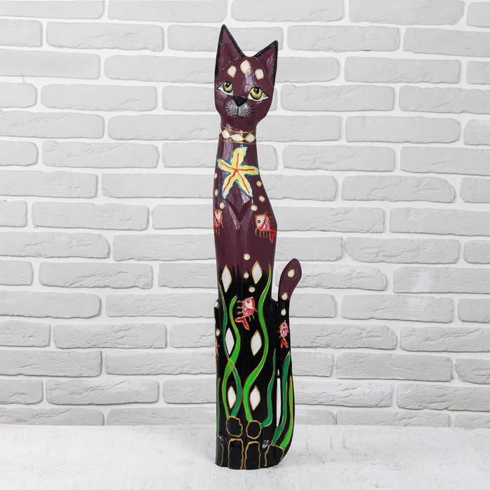 Сувенир дерево "Кошка" 18х7х80 см