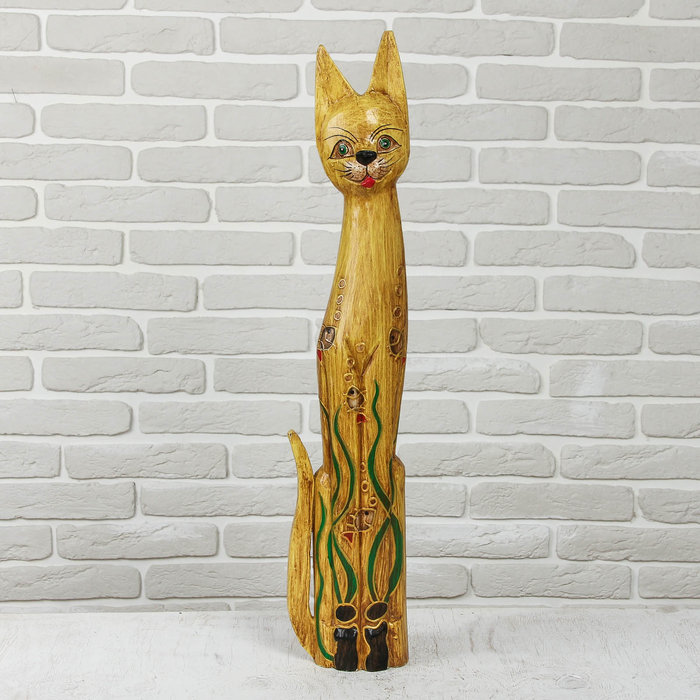 Сувенир дерево "Кошка" 18х7х80 см
