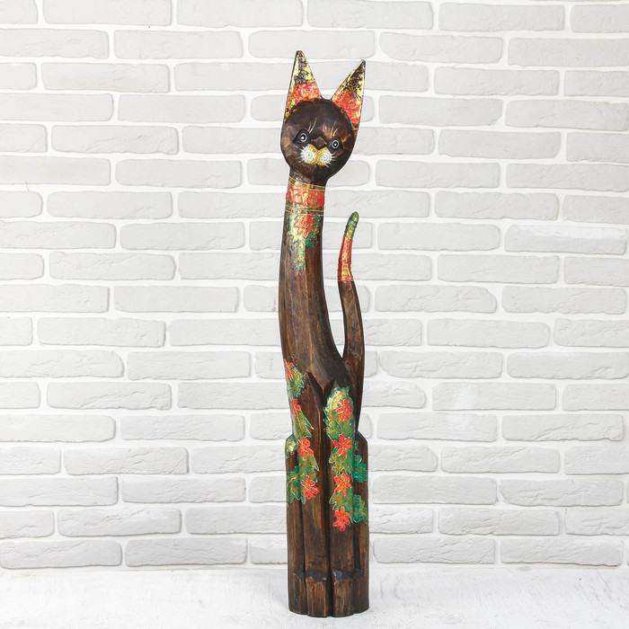 Сувенир дерево "Кошка" 21х7,5х100 см