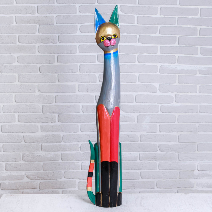 Сувенир дерево "Кошка" 21х7,5х100 см