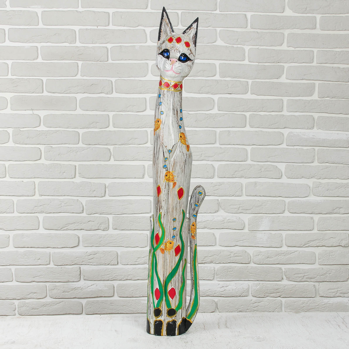 Сувенир дерево "Кошка" 21х7,5х100 см