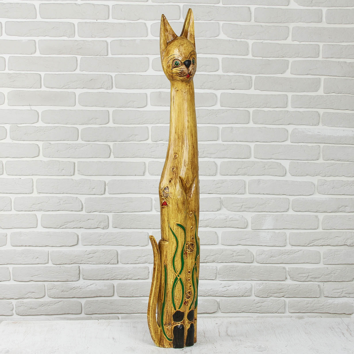 Сувенир дерево "Кошка" 21х7,5х100 см