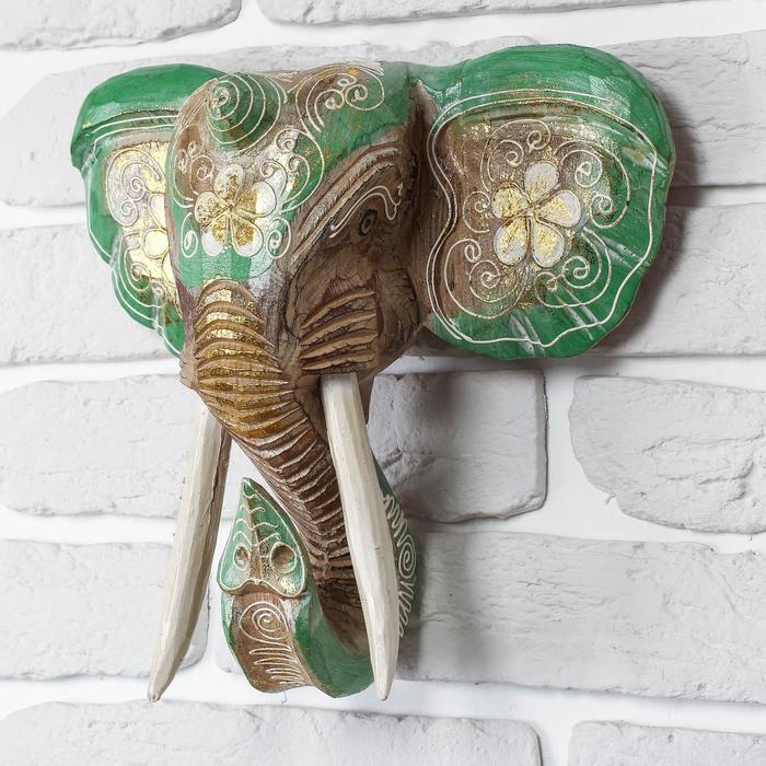 Сувенир дерево "Голова слона" 28х26х10,5 см