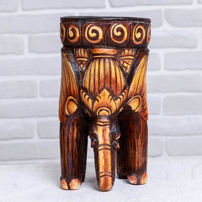 Интерьерный стульчик "Слон" 29х18х18 см