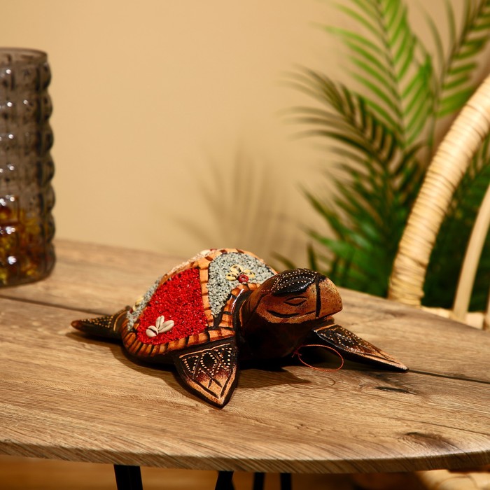 Интерьерный сувенир Черепаха 25х20х9 см сувенир металл подвеска черепаха 4х5 см