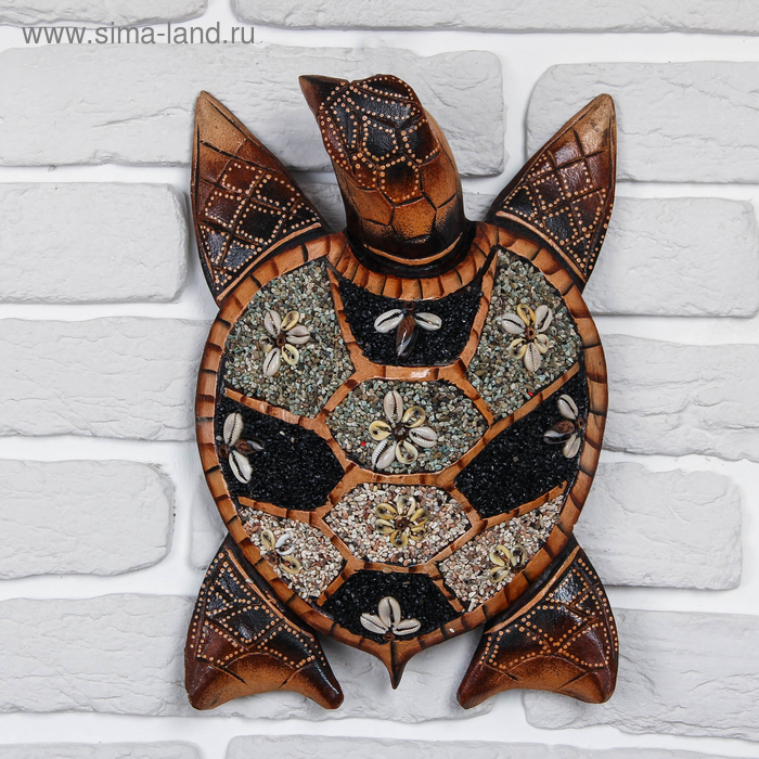 Интерьерный сувенир Черепаха 26х16х6 см сувенир металл подвеска черепаха 4х5 см
