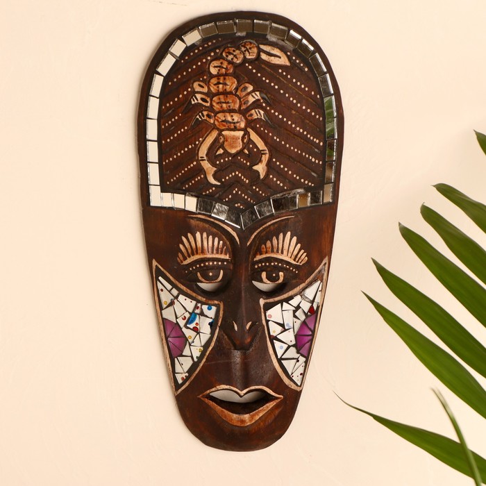 Маска дерево "Скорпион" 30х13х2 см