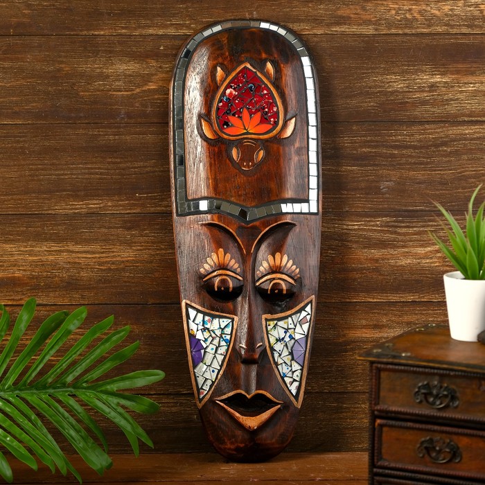 Маска дерево "Черепаха" 50х16,5х2,5 см